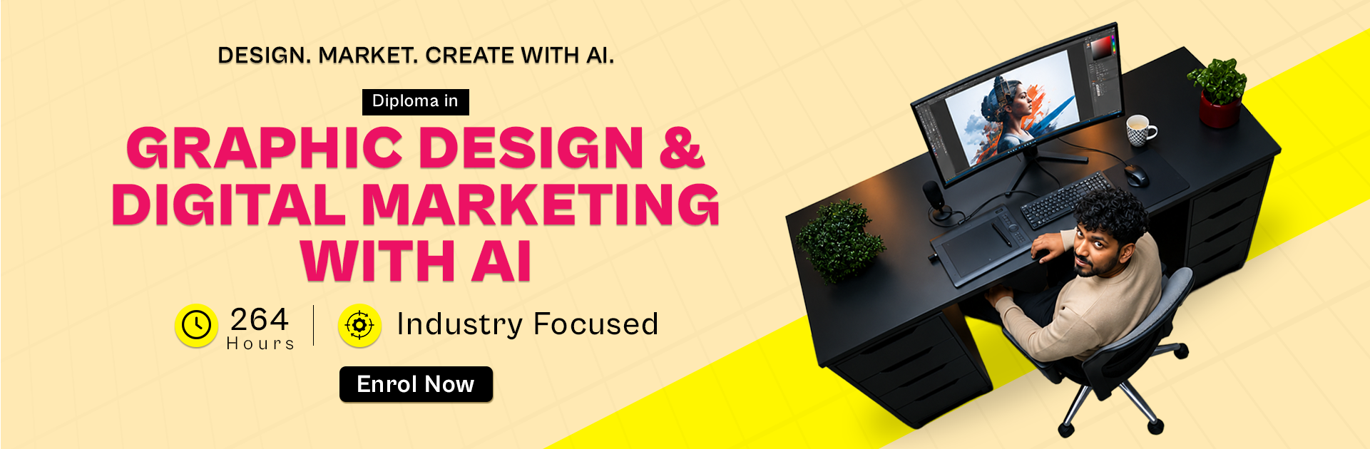 Diploma in Graphic Design and Digital Marketing with AI