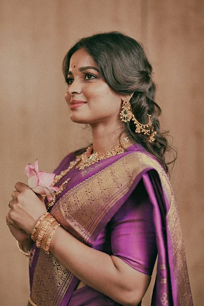 Red saree fashion